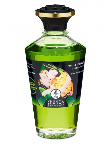 Warming Oil Exotic Green Tea 100 ml - Olejki i żele do masażu - 3