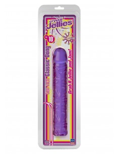 Dildo-CLASSIC JELLY DONG 10"""" PURPLE - Dilda żelowe - 1