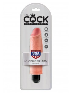 KING COCK 6"""" VIBR STIFFY FLESH - Wibratory Realistyczne - 1 2