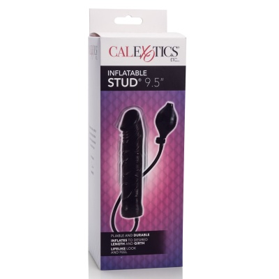 Pompowane dildo analne Inflatable Stud 9,5 cala (24,25 cm) z ręczną pompką - 1 2