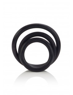 Pierścień Erekcyjny Rubber Ring Black Set 3Pcs - Pierścienie erekcyjne niewibrujące - 1