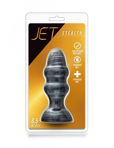 Korek Analny Jet Stealth Carbon Metallic Black - Duże Korki Analne - 2