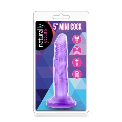 Realistyczne Żelowe Dildo Yours 5Inch Mini Cock Purple - 1 2