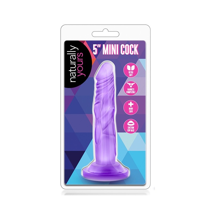 Dildo Naturally Yours 5 Inch Mini Cock - faktura żył, przyssawka, długość wprowadzana 12,7 cm - 2