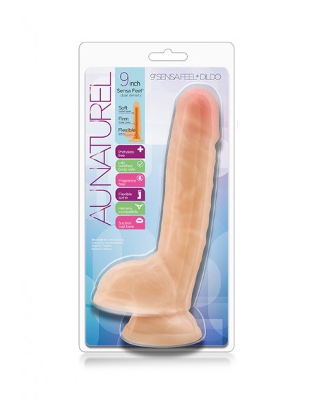 Dildo z Cyberskóry AU NATUREL 9INCH SENSA FEEL DILDO BEIGE - Dilda z cyberskóry - 2