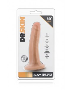 Dildo z Cyberskóry DR. SKIN 5.5INCH COCK WITH SUCTION CUP - Dilda z cyberskóry - 1 2