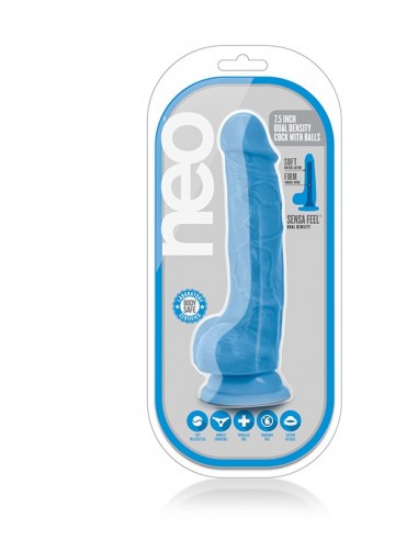 NEO 7.5INCH DUAL DENSITY COCK W. BALLS - Dilda realistyczne - 2