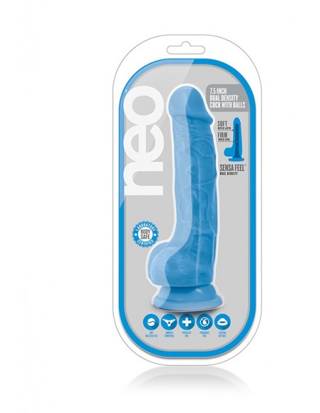 NEO 7.5INCH DUAL DENSITY COCK W. BALLS - Dilda realistyczne - 2
