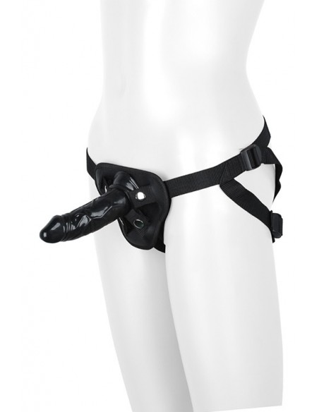 BLAZE HARNESS WITH DILDO - Strap-ony, dilda na pasku bez wibracji - 1