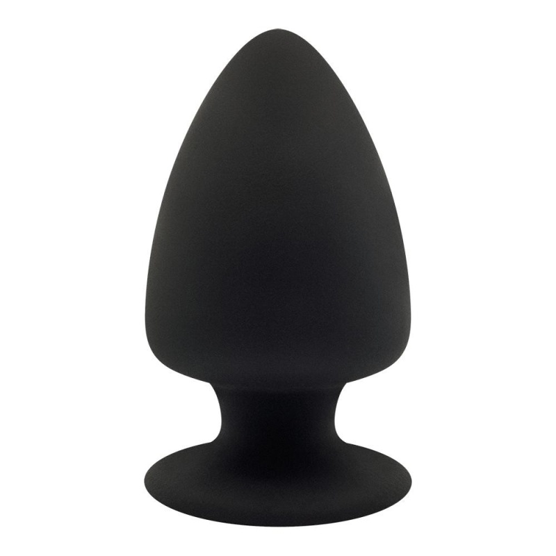 Korek analny Silexd Plug Model 1 L Black Box - termoreaktywny rdzeń Silexpan, wysokość 9 cm, Ø 4,8 cm - 1