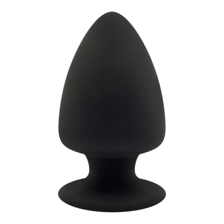 Korek analny Silexd Plug Model 1 L Black Box - termoreaktywny rdzeń Silexpan, wysokość 9 cm, Ø 4,8 cm - 1