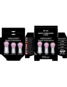 Nipple stimulator pink 3 - pack smal medium large - Pompki do sutków i pochwy - 1 2