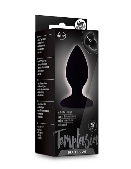 Temptasia Slut Plug Black - Korki analne silikonowe - 4