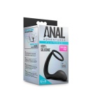 Korek analny z pierścieniem erekcyjnym Anal Adventures Cock Ring Plug Black - silikon platynowy, masaż prostaty, 10,5 cm - 6