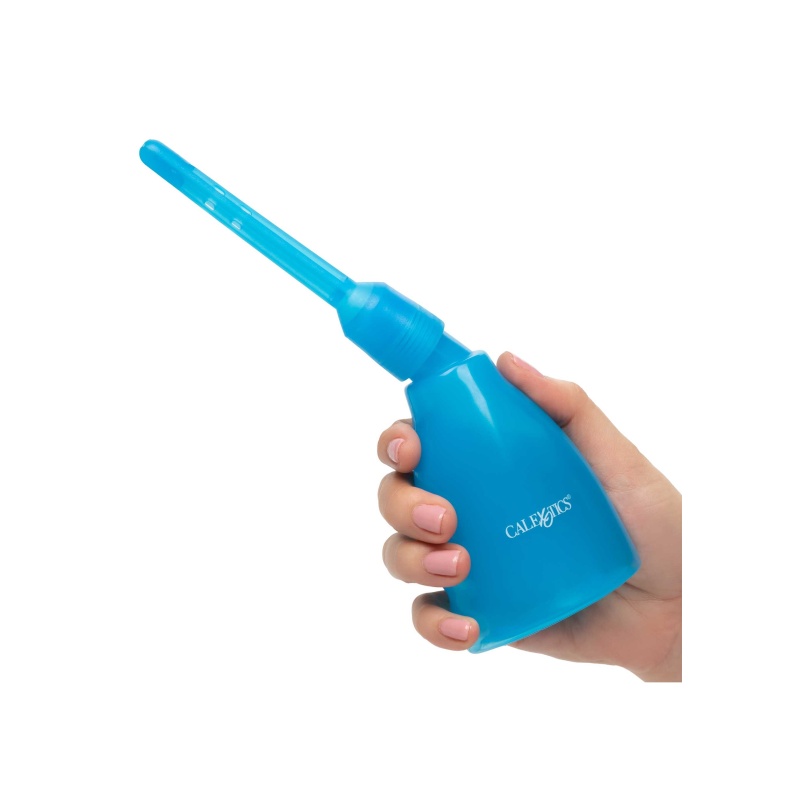Irygator analny Ultimate Douche Blue z dwiema wymiennymi końcówkami o długości 8,3 cm i 9 cm - 4