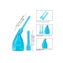 Irygator analny Ultimate Douche Blue z dwiema wymiennymi końcówkami o długości 8,3 cm i 9 cm - 6