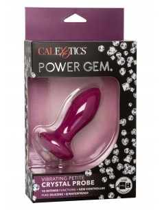 Vibrating Petite Crystal Probe - Kulki i korki analne wibrujące - 1 2