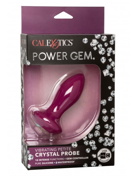 Vibrating Petite Crystal Probe - Kulki i korki analne wibrujące - 2