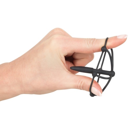 Penis Plug z Klatką na Żołądź ORION – Silikon Soft Touch, długość 5,7 cm, średnica 0,6–0,8 cm, klatka 3 cm - 6