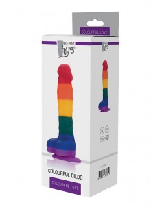 COLOURFUL LOVE COLOURFUL DILDO - Dilda realistyczne - 1 2