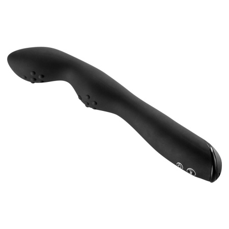 Wibrator analny Rebel P-Spot 23,5 cm z zakrzywioną końcówką i falistym trzonem - 4