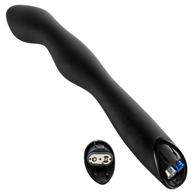 Wibrator analny Rebel P-Spot 23,5 cm z zakrzywioną końcówką i falistym trzonem - 6