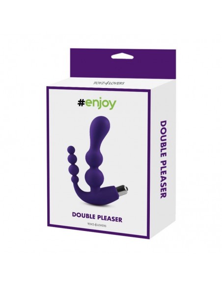 Stymulator- Fallo anale vibrante di design con doppia stimolazione - Masażery i stymulatory prostaty - 5