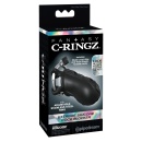 Klatka na penisa FCR Extreme Silicone Cock Bloc – regulowany pierścień, metalowy zamek, długość 9,5 cm - 1