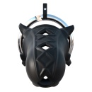 Klatka na penisa FCR Extreme Silicone Cock Bloc – regulowany pierścień, metalowy zamek, długość 9,5 cm - 3