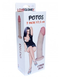 Dildo z Cyberskóry POTOS-LOVECLONEX 7" - Dilda z cyberskóry - 1 2