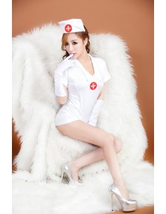 Role Play - Nurse - one size - white TL80 - Kostiumy i przebrania erotyczne - 1 2