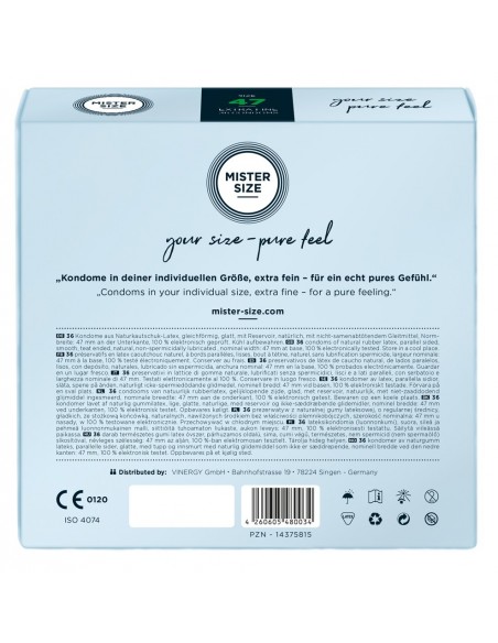 Mister Size 47mm pack of 36 - Prezerwatywy wegańskie - 3
