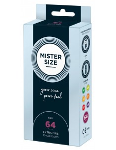 Mister Size 64mm pack of 10 - Prezerwatywy wegańskie - 1 2