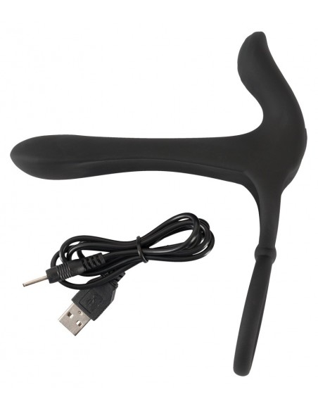 Black Velvets Couples Vibrator - Strap-ony, dilda na pasku z wibracją - 2