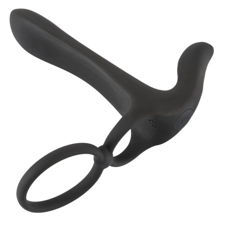 Wibrator dla par Couples Vibrator z podwójnym silnikiem, pierścieniem erekcyjnym i stymulatorem łechtaczki, długość 14 cm - 4