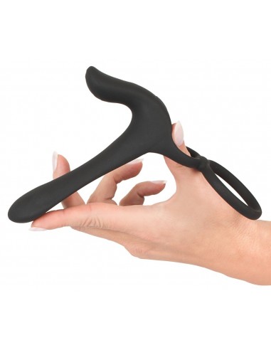 Black Velvets Couples Vibrator - Strap-ony, dilda na pasku z wibracją - 7