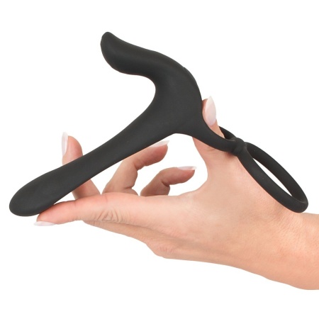 Wibrator dla par Couples Vibrator z podwójnym silnikiem, pierścieniem erekcyjnym i stymulatorem łechtaczki, długość 14 cm - 7