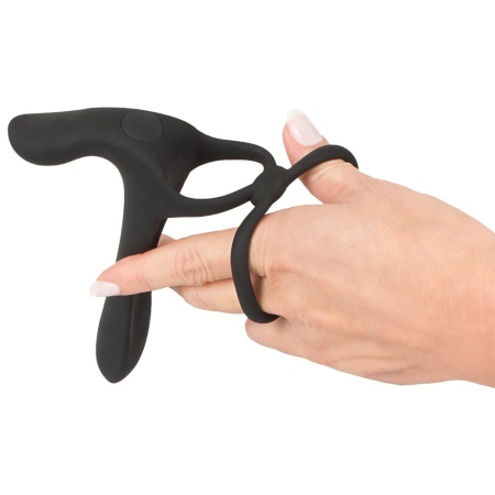 Wibrator dla par Couples Vibrator z podwójnym silnikiem, pierścieniem erekcyjnym i stymulatorem łechtaczki, długość 14 cm - 8
