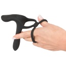 Wibrator dla par Couples Vibrator z podwójnym silnikiem, pierścieniem erekcyjnym i stymulatorem łechtaczki, długość 14 cm - 8