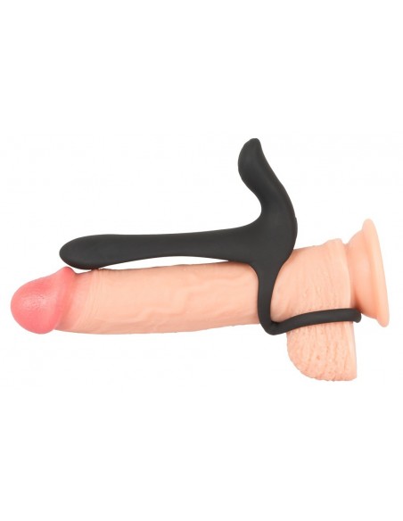 Black Velvets Couples Vibrator - Strap-ony, dilda na pasku z wibracją - 9