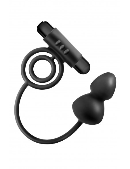 Anal Adventures Anal Plug With C-Ring - Kulki i korki analne wibrujące - 5