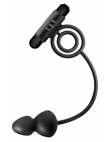 Anal Adventures Anal Plug With C-Ring - Kulki i korki analne wibrujące - 7