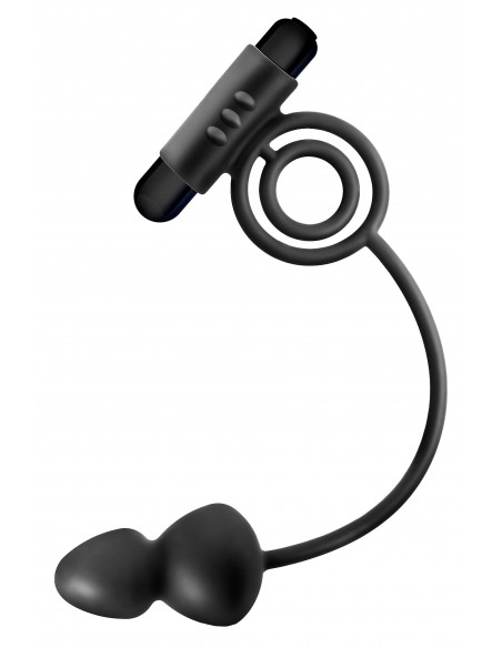 Anal Adventures Anal Plug With C-Ring - Kulki i korki analne wibrujące - 7