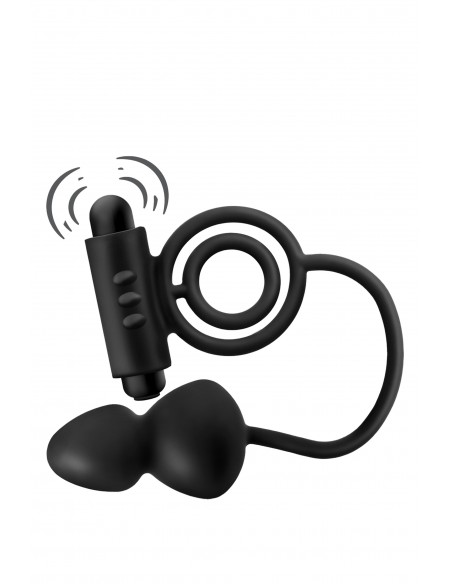 Anal Adventures Anal Plug With C-Ring - Kulki i korki analne wibrujące - 8