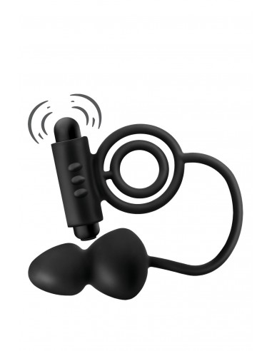 Anal Adventures Anal Plug With C-Ring - Kulki i korki analne wibrujące - 9