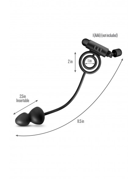 Anal Adventures Anal Plug With C-Ring - Kulki i korki analne wibrujące - 10