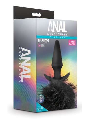 Anal Adventures Rabbit Tail Plug - Korki analne z ogonkiem - 6