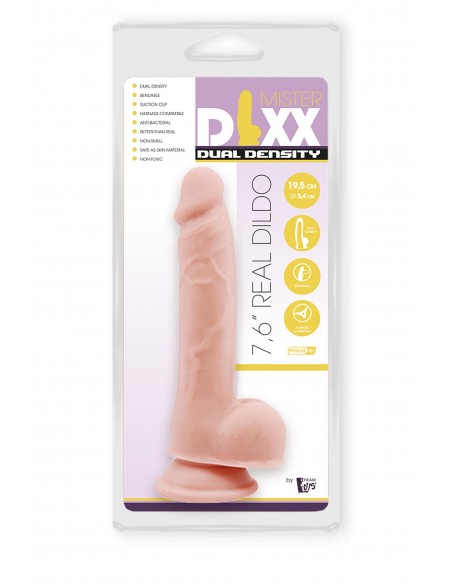 MR. DIXX 7.6INCH DUAL DENSITY DILDO - Dilda z cyberskóry - 6