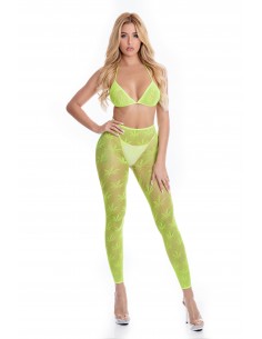 ALL ABOUT LEAF BRA SET GRN, OS - Komplety bielizny erotycznej - 1