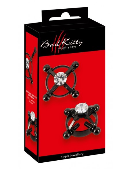 Bad Kitty Nipple Jewellery bla - Klamry i klipsy na sutki - 1